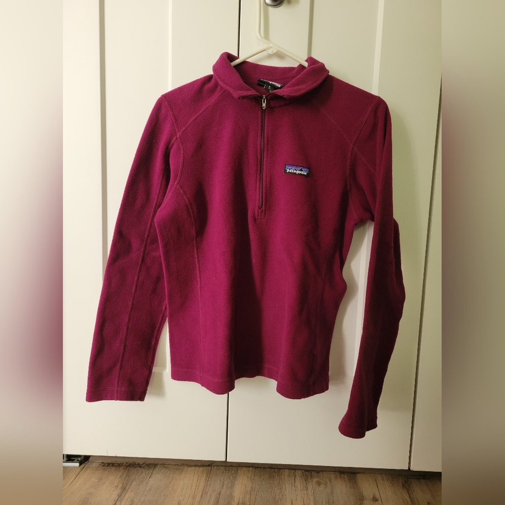 Magenta Patagonia Fleece Quarter Zip